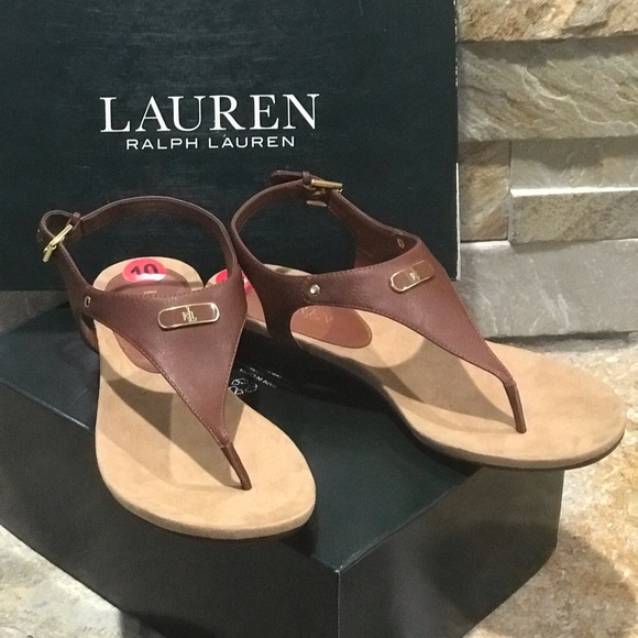 ralph lauren tan sandals